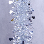 Мишура Колокольчик Флоренция 100мм/80м/2м зеленый/серебро